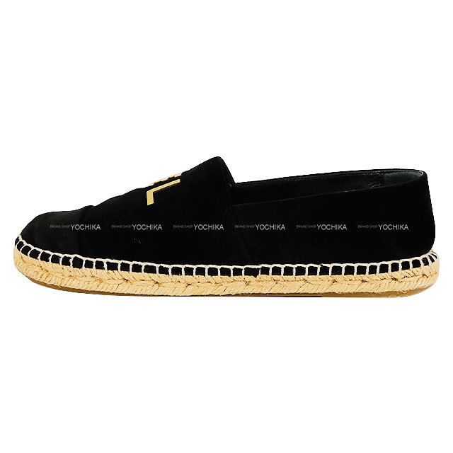 新品 CHANEL シャネル エスパドリーユ エスパドリーユ - ラムスキン、ベージュ & ブラック
