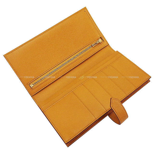 エルメス ベアンスフレ Hロゴ 長財布 キャメル HERMES HERMES エルメス 長財布 ベアンスフレ セサミ (セザム) ヴォー