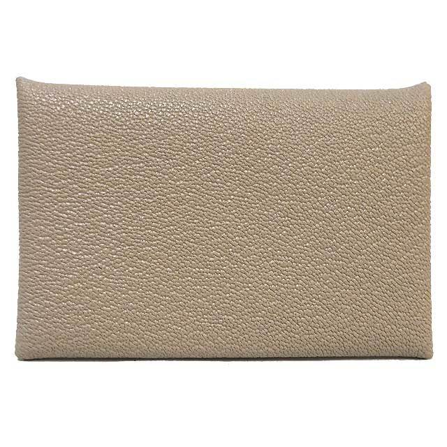 HERMES エルメス カードケース カルヴィ トゥルティールグレー (グリ