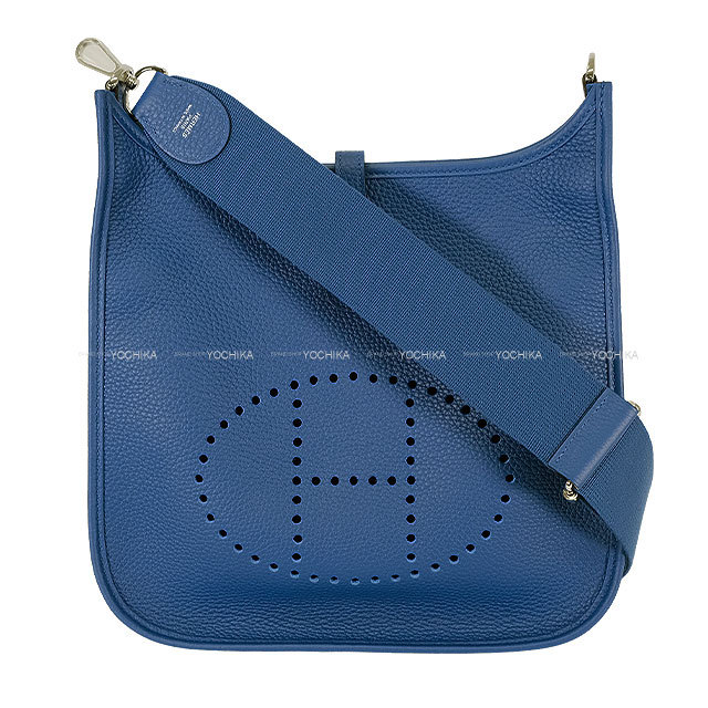 エルメス エブリン　ショルダーバッグ トリヨンクレマンスX刻印青 HERMES エルメス ショルダーバッグ エヴリン(エブリン) 16 TPM