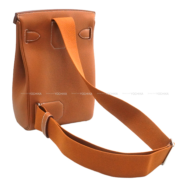 HERMES エルメス ショルダーバッグ アッカド PM ゴールド トゴ