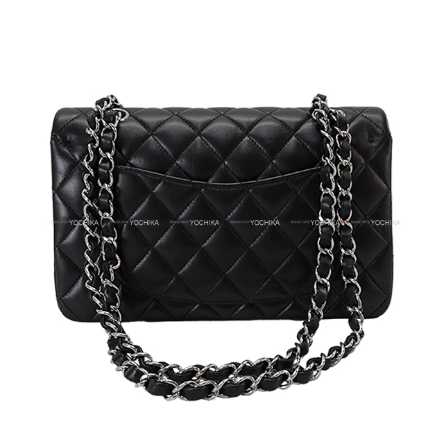 極 美品 シャネル マトラッセ ラムスキン Wフラップ ショルダーバッグ 黒 CHANEL - 極美品 CHANEL シャネル マトラッセ23 Wフラップ Wチェーン