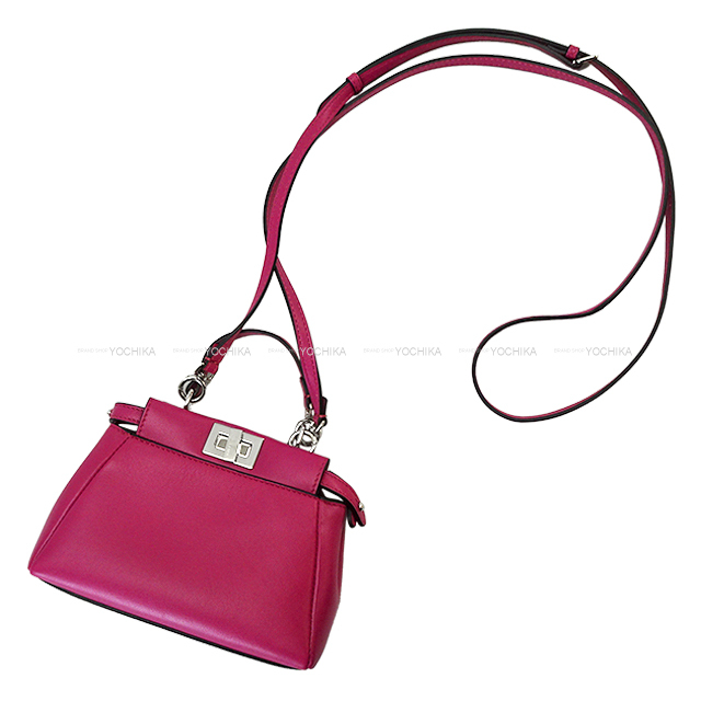 新品　FENDIフェンディ　マイクロピーカブー　ショルダーバッグ　ピンク フェンディ(FENDI)フェンディ マイクロピーカブー 2way