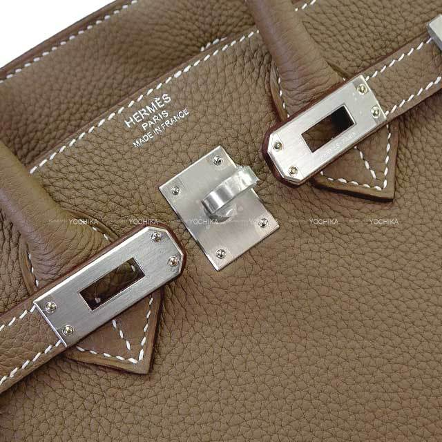 HERMES エルメス ハンドバッグ バーキン25 エトープ (エトゥープ) トゴ