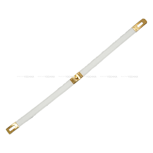 HERMES エルメス ブレスレット ケリー ドゥブルトゥール 白 (ホワイト