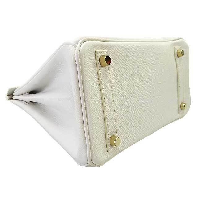 HERMES エルメス ハンドバッグ バーキン25 白 (ホワイト) エプソン