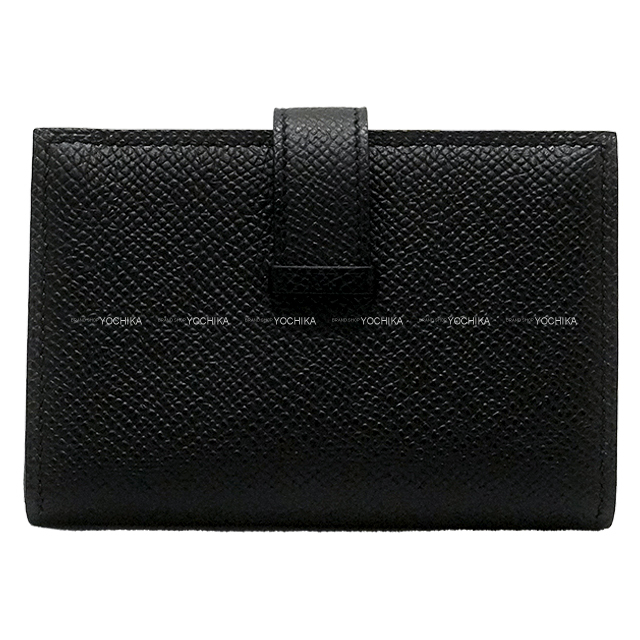 H*I様 HERMES エルメス 二つ折り財布 ブラック HERMES エルメス 二つ折り財布 ベアン ミニ コインケース付き 名刺