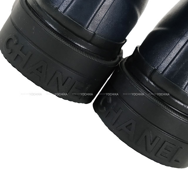 CHANEL シャネル ブーツ レディース ロング レイン ココマーク