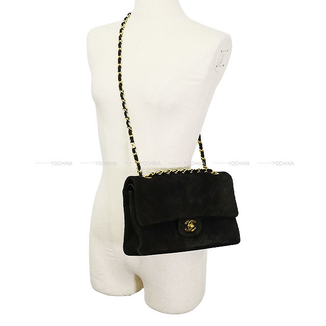 VINTAGE●CHANEL●シャネル ブラック チェーンショルダーバッグ CHANEL 2014年頃製 スターCCターンロックチェーンバッグ