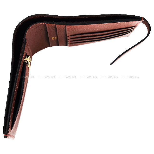 HERMES エルメス 二つ折り財布 ベアンコンパクト ルージュ