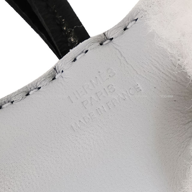 HERMES エルメス バッグチャーム バディ 犬 グリパンタン/黒