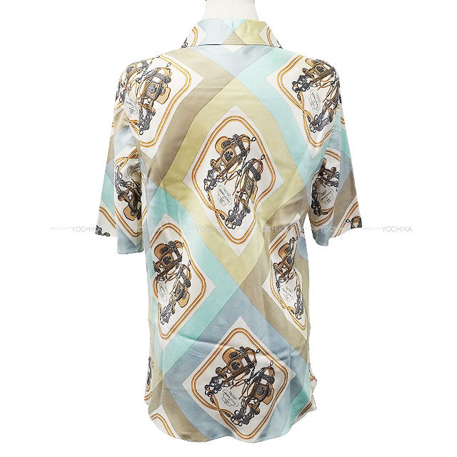 渋谷並木橋店】HERMES エルメス ブラウス ヴィンテージ 半袖 シャツ