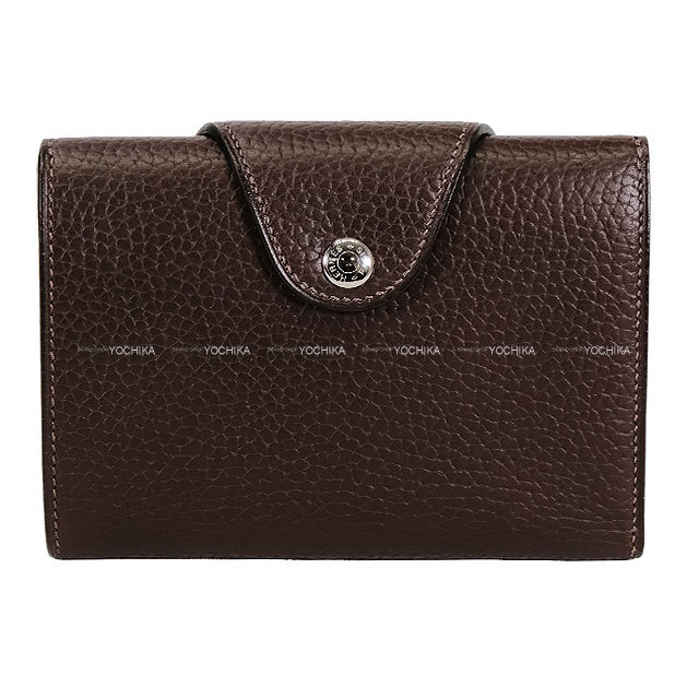 HERMES エルメス 二つ折り財布 イリアード コンパクト テール ヴォー