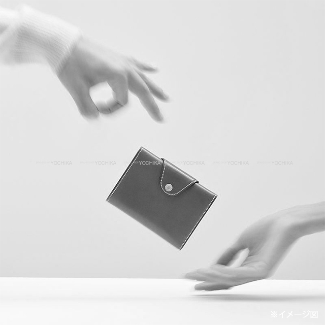 HERMES エルメス 二つ折り財布 イリアード コンパクト テール ヴォー