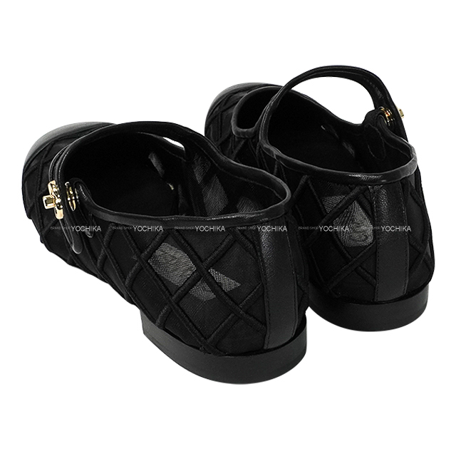 Lily☆☆CHANEL☆37☆黒×白スパンコール☆バレエシューズ 黒 スパンコール CHANEL(シャネル) 靴・シューズ(レディース