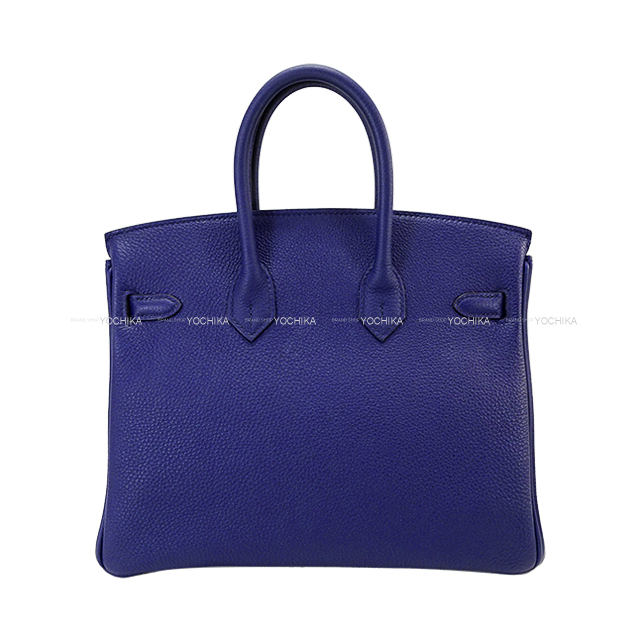 HERMES エルメス ハンドバッグ バーキン25 ヴェルソ ブルーアンクル