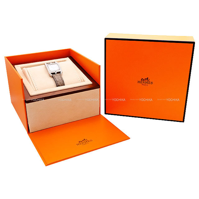 HERMES エルメス 腕時計 ケープコッド PM 31mm CC2.32 エトープ