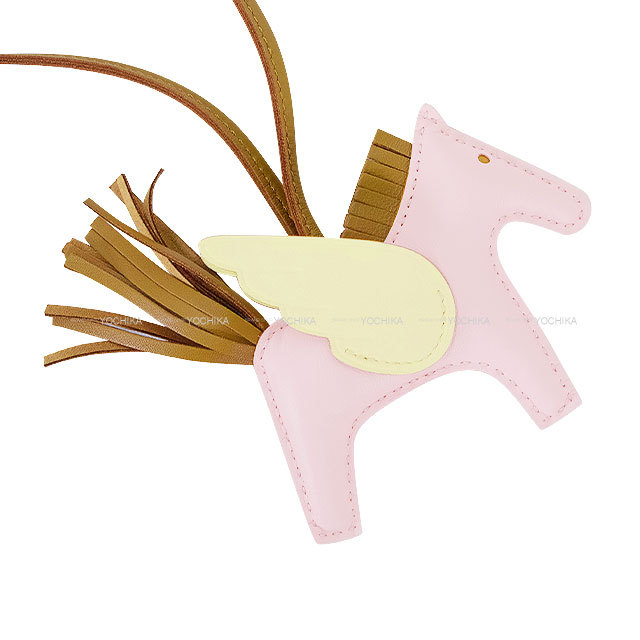 HERMES バッグチャーム ロデオ PM Chocolat / Craie / Rose エルメス Hermes HERMES チャーム RODEO ロデオ PM アニョーミロ
