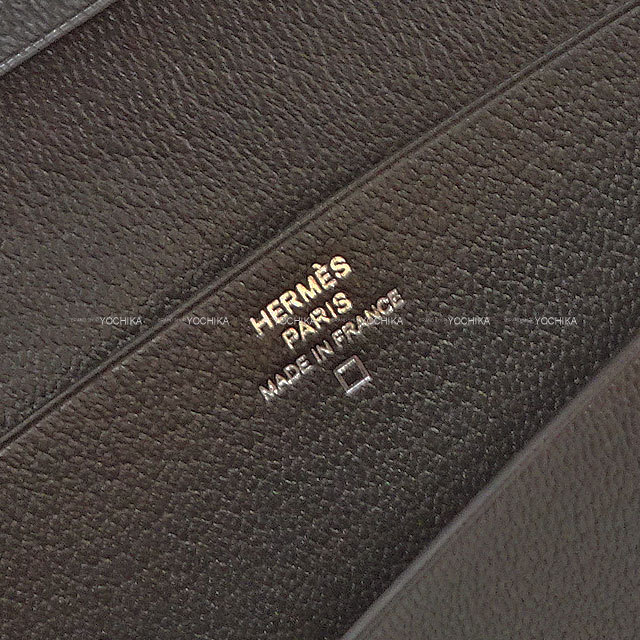 HERMES エルメス 長財布 MC2 フレミング グラファイト クロコダイル