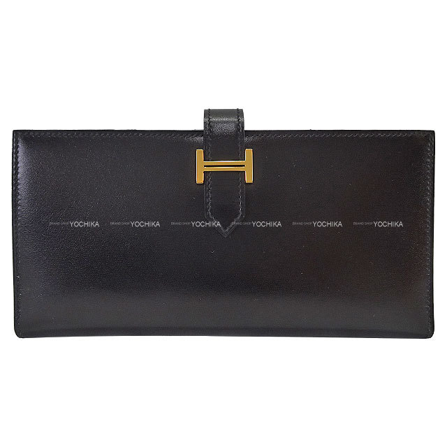 HERMES エルメス 長財布 ベアンスフレ 黒 (ブラック) ボックス