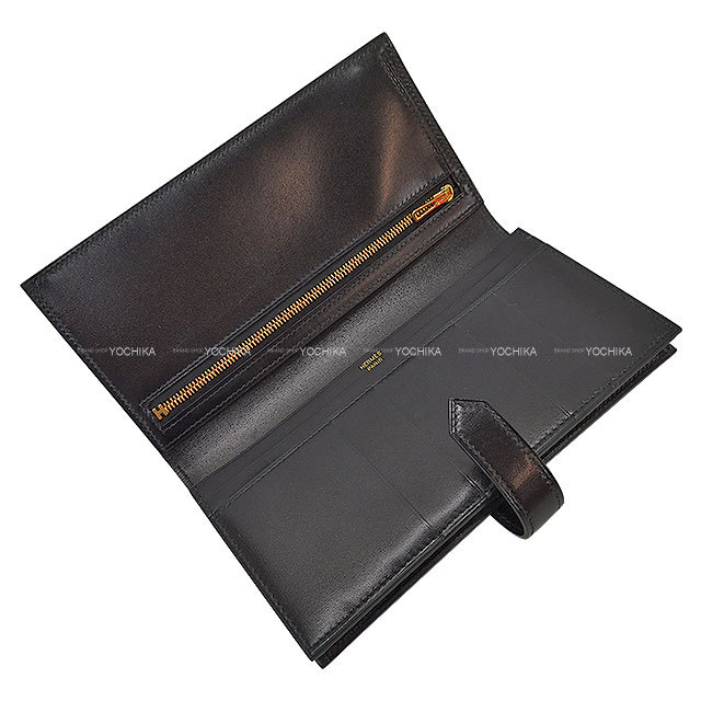 HERMES エルメス 長財布 ベアンスフレ 黒 (ブラック) ボックス