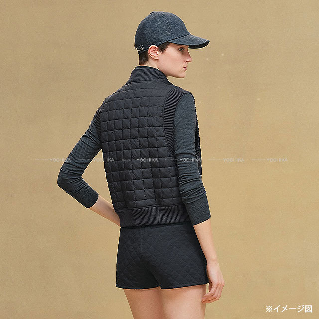 2025年秋冬 新作 HERMES エルメス ダウンベスト ボンバー セリエボタン