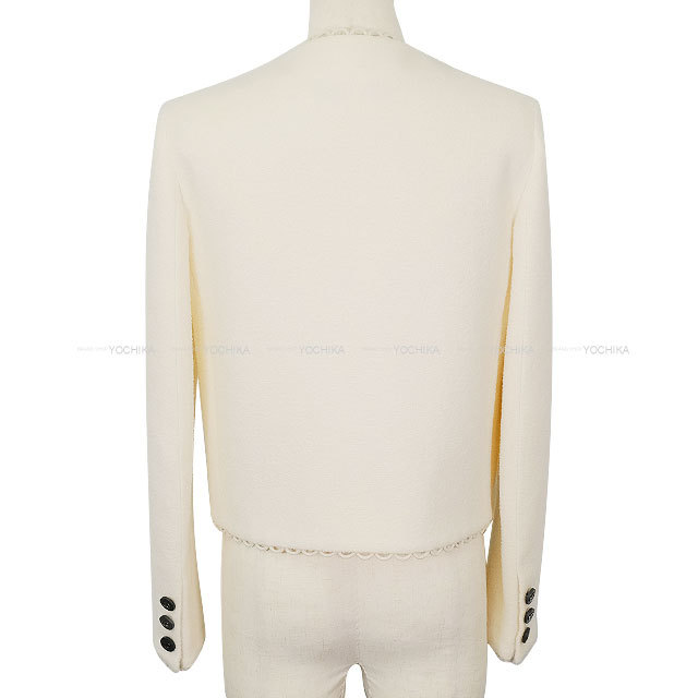 Dior ディオール クロップド ジャケット ニット ホワイト 定番 DIOR | クロップド ジャケット テクニカル メッシュ