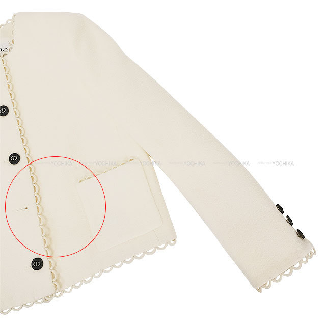 Dior ディオール ノーカラージャケット CDボタン クロップド