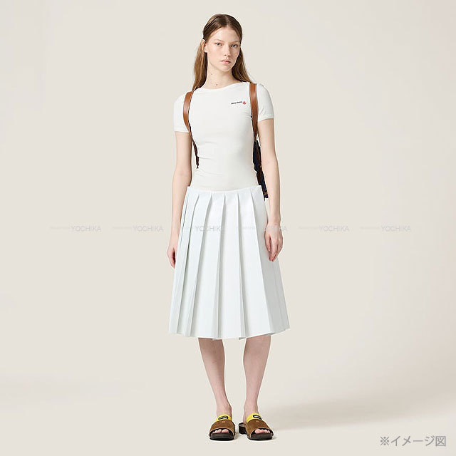 【プチバトーXミュウミュウ 】ストレッチ クラシック 白 Tシャツ Miu Miu x Petit Bateau Tシャツ | ホワイト | FARFETCH JP