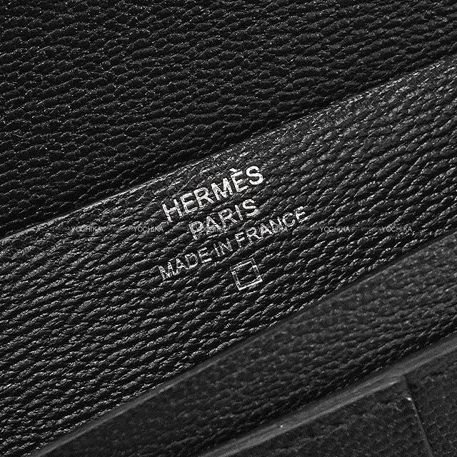 HERMES エルメス 長財布 ベアンスフレ 黒 (ブラック) クロコダイル