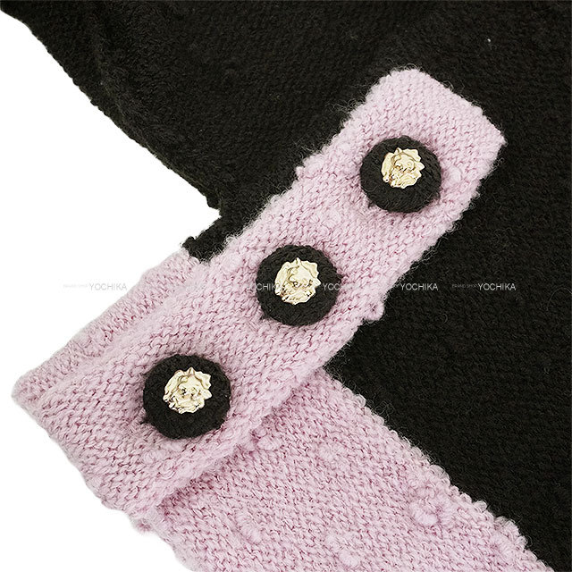 美品✨CHANEL シャネル ロゴ刻印 ボタン 長袖 ニット シャネル ココマーク ロゴボタン ネック 長袖ニット 48 P33272K