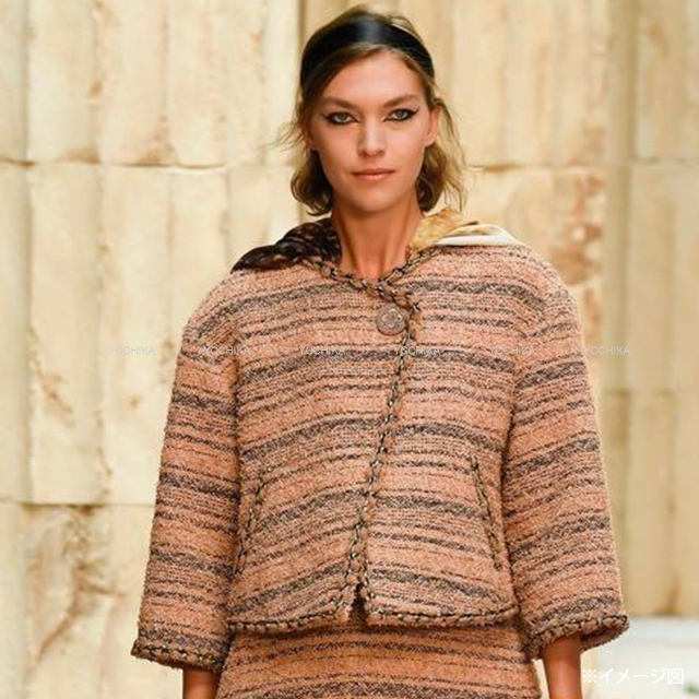 CHANEL ツイードケープコート 2019年 秋冬 ランウェイ CHANEL シャネル ポンチョ ココボタン