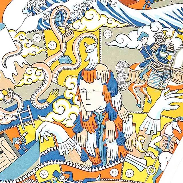 2021年秋冬 HERMES エルメス スカーフ カレ70 エルメスの叙事詩