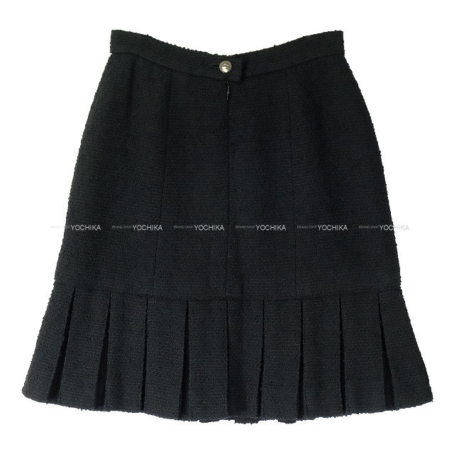 CHANEL シャネル セットアップ ツイード ジャケット スカート 黒