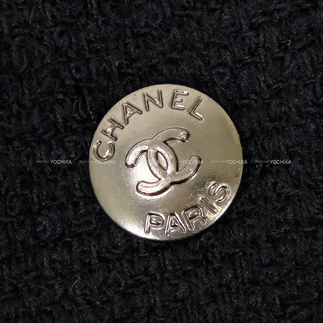CHANEL シャネル セットアップ ツイード ジャケット スカート 黒
