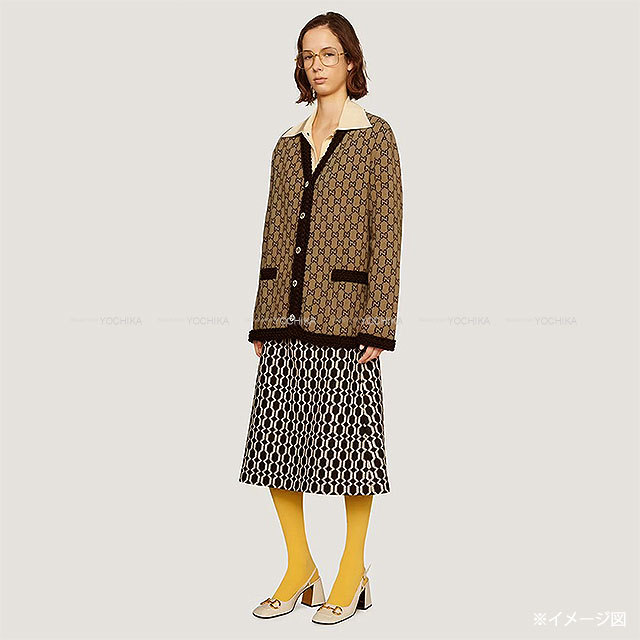 Gucci NYコラボ　カーディガン　ベージュ 楽天市場】GUCCI グッチ/リバーシブルGGモヘアウールカーディガン・BE