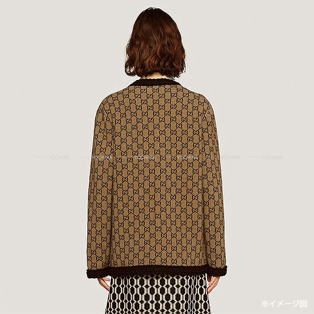 Gucci NYコラボ　カーディガン　ベージュ 中古・古着通販】GUCCI (グッチ) カシミヤカーディガン ベージュ