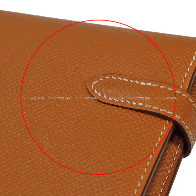新品 HERMES 長財布 ケリークラシックノワール ゴールド HERMES エルメス 長財布 ケリーウォレット ロング クラシック ゴールド
