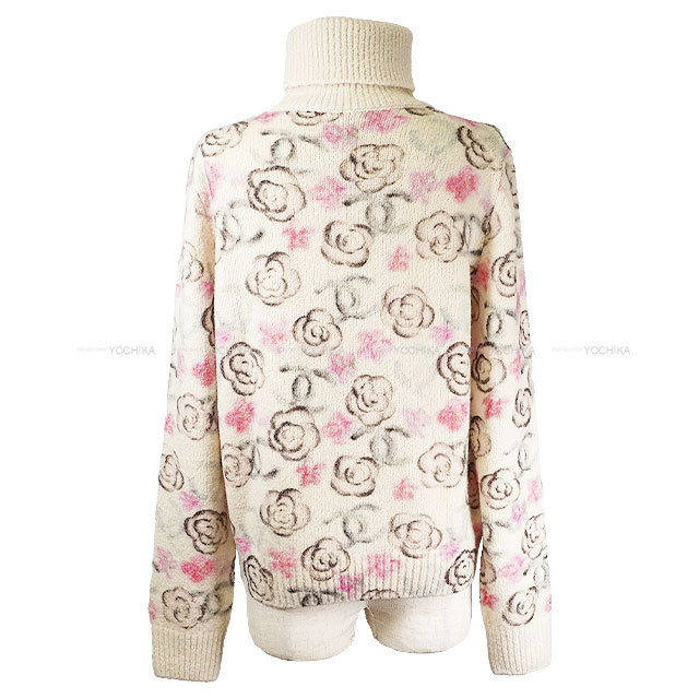 シャネル　CHANEL 04P カメリア　タートル　半袖ニット　トップス　42 2024年ココネージュ CHANEL シャネル セーター P77375 プル