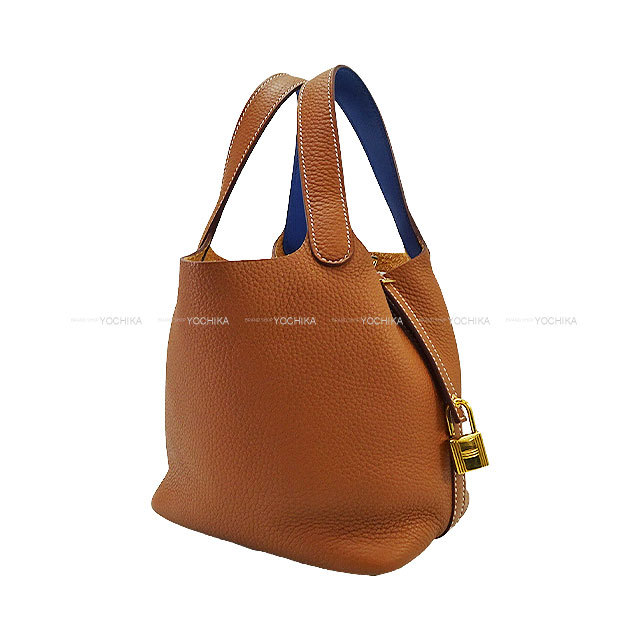 HERMES エルメス ハンドバッグ ピコタンロック 18 PM エクラ ゴールド