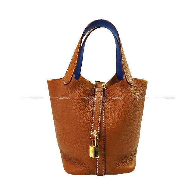 HERMES エルメス ハンドバッグ ピコタンロック 18 PM エクラ ゴールド