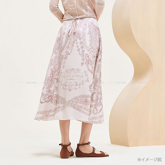 HERMES　2025春夏　ロングスカート 2025年春夏 HERMES エルメス ロングスカート フレア ブリッド