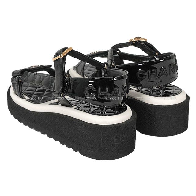 CHANEL シャネル サンダル スポーツ ロゴ ココマーク マトラッセ