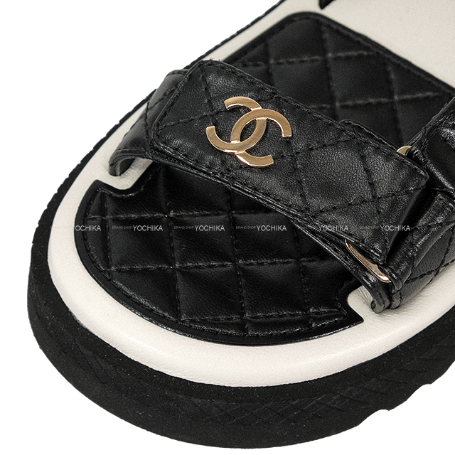 CHANEL シャネル サンダル スポーツ ロゴ ココマーク マトラッセ