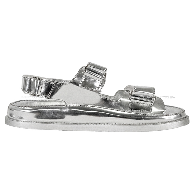 CHANEL シャネル サンダル G31848 CHANEL シャネル サンダル スポーツ ココマーク ダブル シルバー