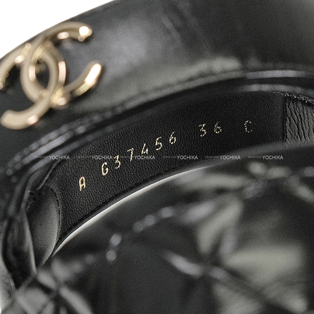 CHANEL シャネル サンダル スポーツ ココマーク マトラッセ 黒