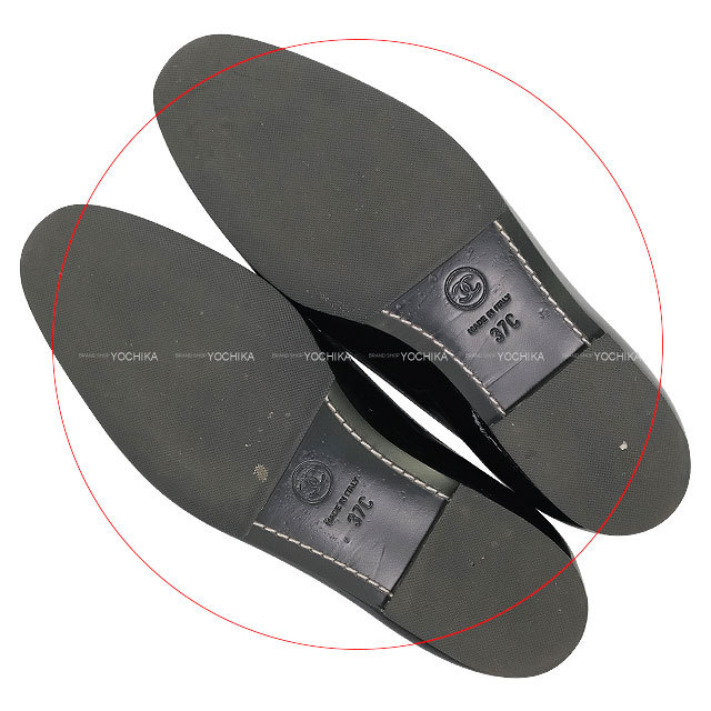 CHANEL シャネル ローファー モカシン ココマーク 黒 (ブラック