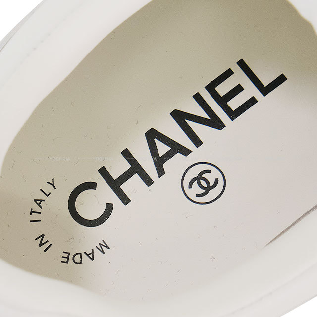 CHANEL シャネル スニーカー ローカット ココマーク レザー 白