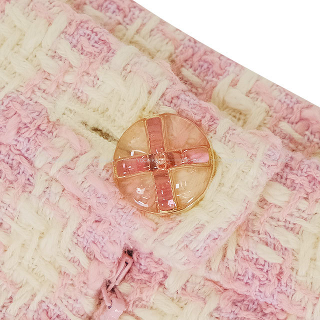 2023年春夏 CHANEL シャネル スカート ミディ丈 ツイード 千鳥格