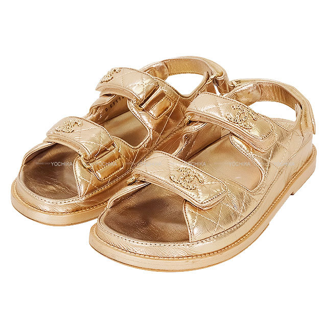 CHANEL シャネル サンダル チェーン ココマーク マトラッセ